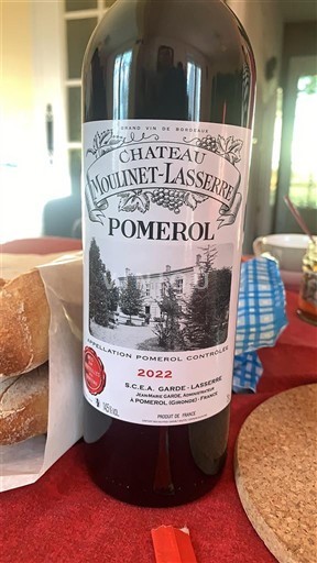 Bordeaux Pomerol Château Moulinet-Lasserre 2022