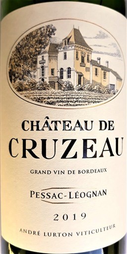 Bordeaux Pessac-Léognan Château Cruzeau 2019