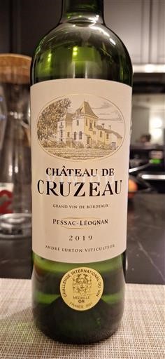 Бордо Пессак-Леоньян Château Cruzeau 2019