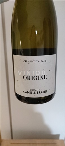 Alsace Alsace-kuohuviini Domaine Camille Braun Origine Ei vuosikertaa