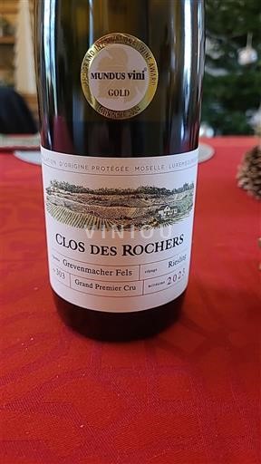 Mosela Luxemburgués Mosela Luxemburgesa Grand Premier Cru Clos des Rochers Grevenmacher Fels 2021