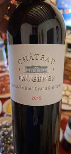 Bordeaux Saint-Émilion Grand Cru Grand Cru Château Faugeres 2015