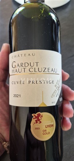 Bordeaux Côtes-de-bourg Château Gardut Haut Cluzeau Prestige 2021