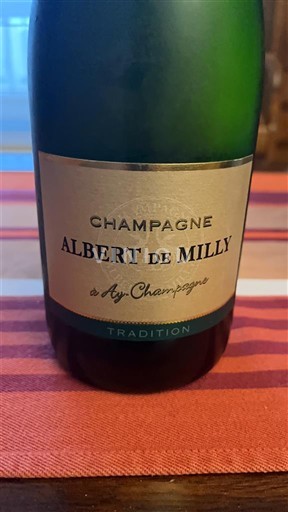 Champagne Sâm-panh Albert de Milly Tradition Không niên vụ