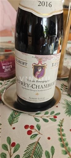 Burgundsko Gevrey-Chambertin Albert Lucas 2016