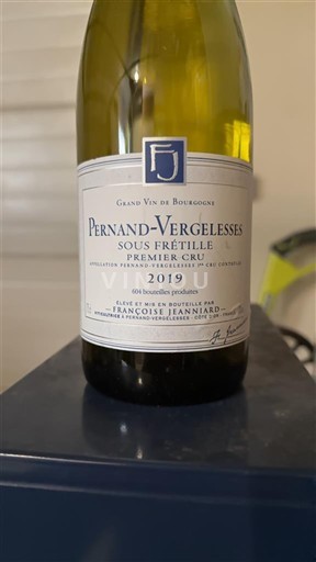 Burgundy Pernand-Vergelesses Premier Cru François Jeanniard Sous Frétille 2019