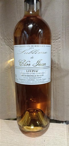 Bordeaux Loupiac Clos Jean Sublime 2019