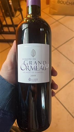 Bordeaux Lalande-de-pomerol Domaine Grand Ormeau 2019