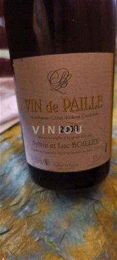 Jura Côtes du Jura Sylvie et Luc Boilley 2008