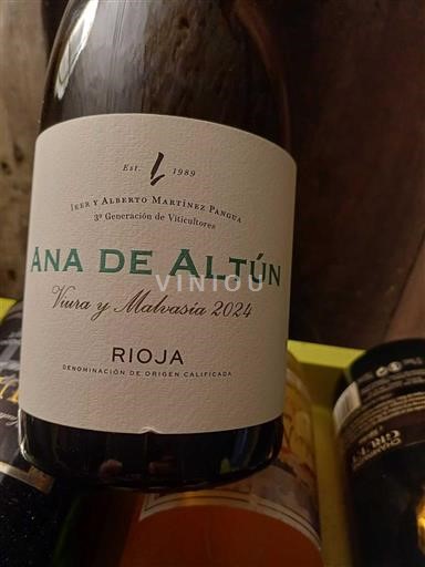 La Rioja rioja Ana de Altún Viura y Malvasía 2024