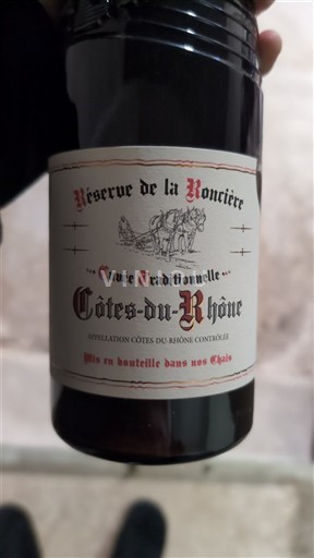 Vinhos Rouge sec Cuvée Traditionnelle Réserve de la Roncière 2022 França Vale do Ródano Côtes-do-Ródano AOC