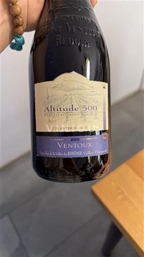 Rhônedalen Ventoux Cave du Ventoux Bédoin Altitude 500 2008