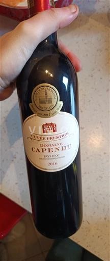 Languedoc in Roussillon Pays d'Oc Domaine Capendu Prestige 2016