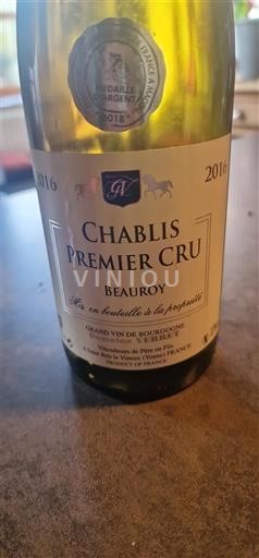 Borgoña Chablis Premier Cru GA Chablis Beauroy 2016