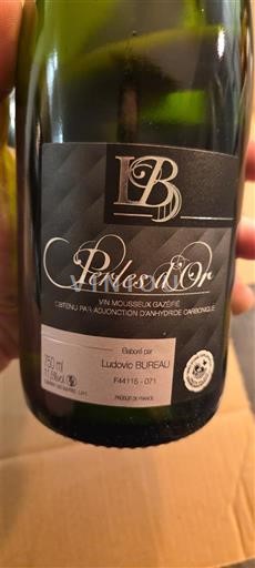 Thung lũng sông Loire Ludovic Bureau Perles d'Or Không niên vụ