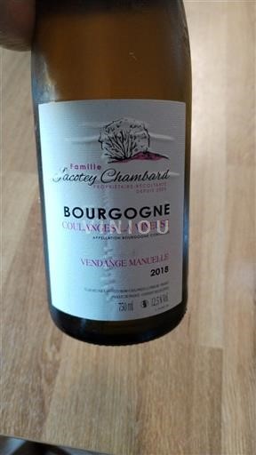 Burgundija Bourgogne Coulanges-la-Vineuse Domaine Tacetey Chambard 2018