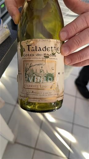 Víno Rouge sec La Taladette Gabriel Liogier Non millésimé Francie Údolí Rhôny Côtes-du-Rhône AOC