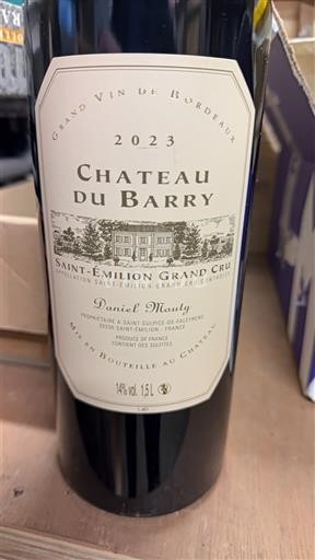 Bordeaux Saint-Émilion Grand Cru Château Barry 2023