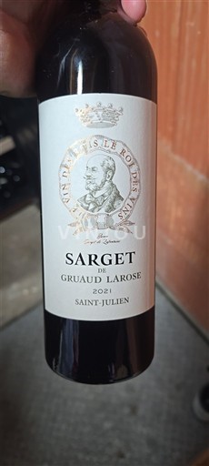 Bordéus Saint-Julien Gruaud Larose Sarget de Gruaud Larose 2021