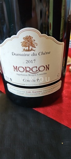 Beaujolais Morgon Domaine Chêne Côte du Py 2017