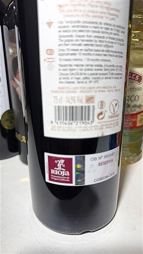 La Rioja Rioja Reserva 2016