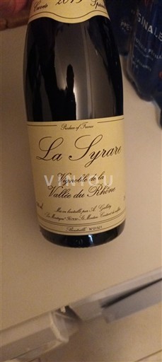 Rhônedalen Côtes du Rhône La Syrare Icke årgångsbetecknad