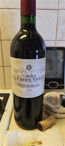 Bordeaux Côtes-de-bourg Château La Croix Violet 1998
