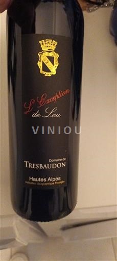 Provence, hạ lưu Rhône, Corse Hautes-Alpes Domaine Tresbaudon L'Exception de Lou Không niên vụ