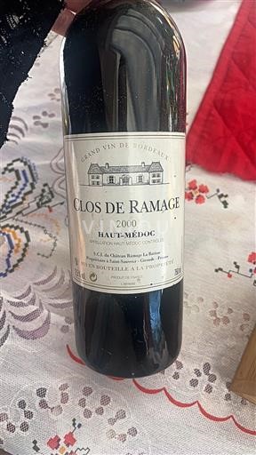 Bordeaux Haut-Médoc Clos de Ramage 2000