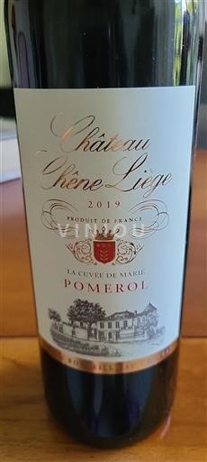 Burdeos Pomerol Château Chêne Liège La de Marie 2019