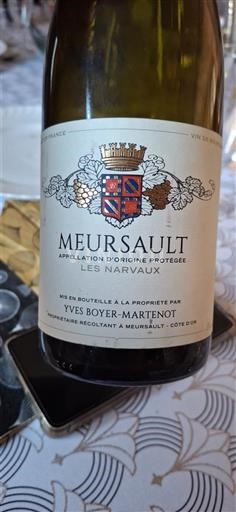 Bourgogne Meursault Yves Boyer-Martenot Les Narvaux Icke årgångsbetecknad