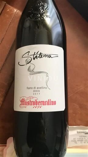 Kampanja Fiano di Avellino Mastroberardino Stilèma 2017