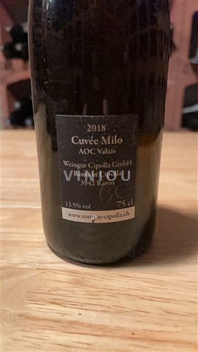 Valais Nespecifikováno Weingut Cipolla GmbH Milo 2018
