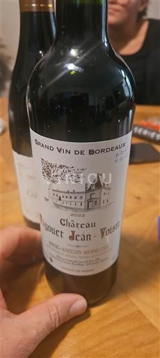 Bordeaux Saint-Émilion Grand Cru Grand Cru Château Paquet Jean-Voisin 2022