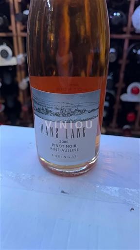 Rheingau Hans Lang Pinot Noir Rosé Auslese 2006