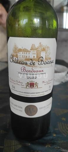 Burdeos Bordeaux Château Boussac Sélection Spéciale 2022