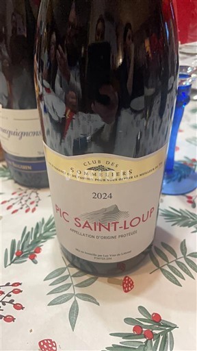Langvedok Pic-saint-loup Club des Sommeliers 2024