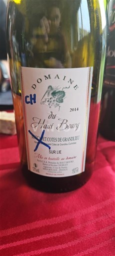 Údolí Loiry Muscadet-côtes-de-grand-lieu Domaine Haut Bourg 2014