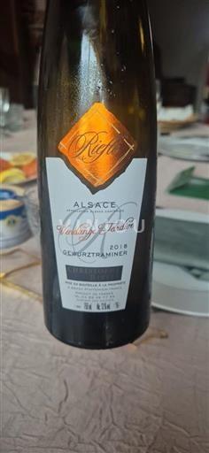 Alsazia Non specificato Vendanges Tardives Christophe Rieflé 2018