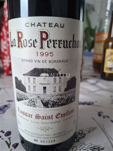 Bordeaux Lussac-saint-émilion Château La Rose Perruchon 1995
