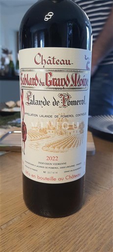 Bordeaux Lalande-de-pomerol Château Sablard du Grand Moine 2022