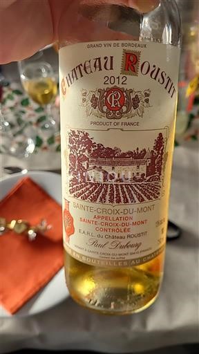 Burdeos Sainte-Croix-Du-Mont Château Rousit 2012