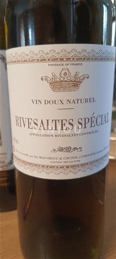 Roussillon Rivesaltes Mas Ohlig & Colson Spécial 2022