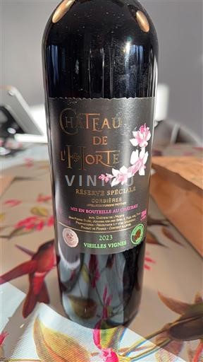 Langvedok Corbières Château L'Horte Réserve Spéciale Vieilles Vignes 2023