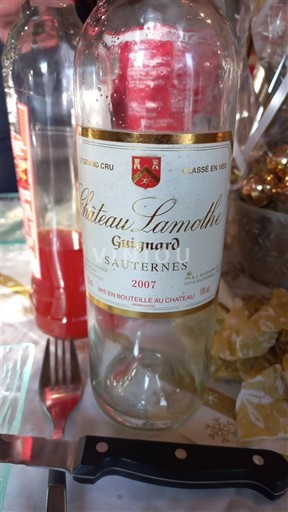 Bordeaux Sauternes Grand Cru Château Lamothe Guignard 2007