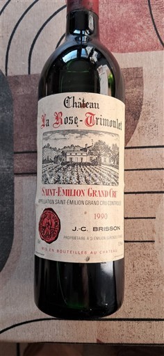 Bordeaux Saint-Émilion Grand Cru Grand Cru Château La Rose Trimoulet 1990