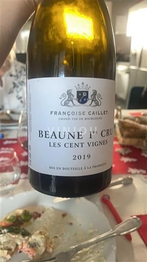 Burgundsko Beaune Premier Cru Françoise Caillet Les Cent Vignes 2019