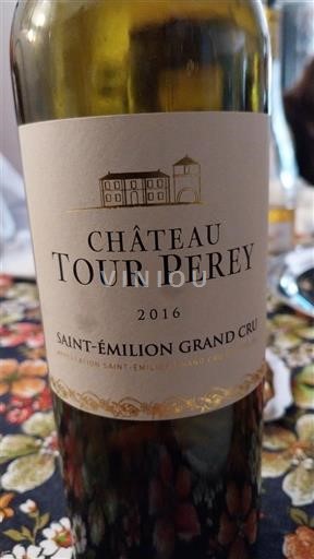 Bordeaux Saint-Émilion Grand Cru Grand Cru Château Tour Perey 2016
