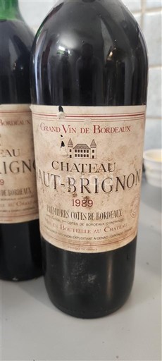 Burdeos Primeras Colinas de Burdeos Château Haut-Brignon 1989