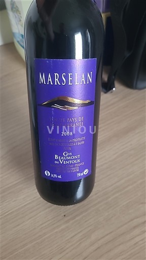 Provence, hạ lưu Rhône, Corse Địa Trung Hải Cave Beaumont du Ventoux Marselan 2008